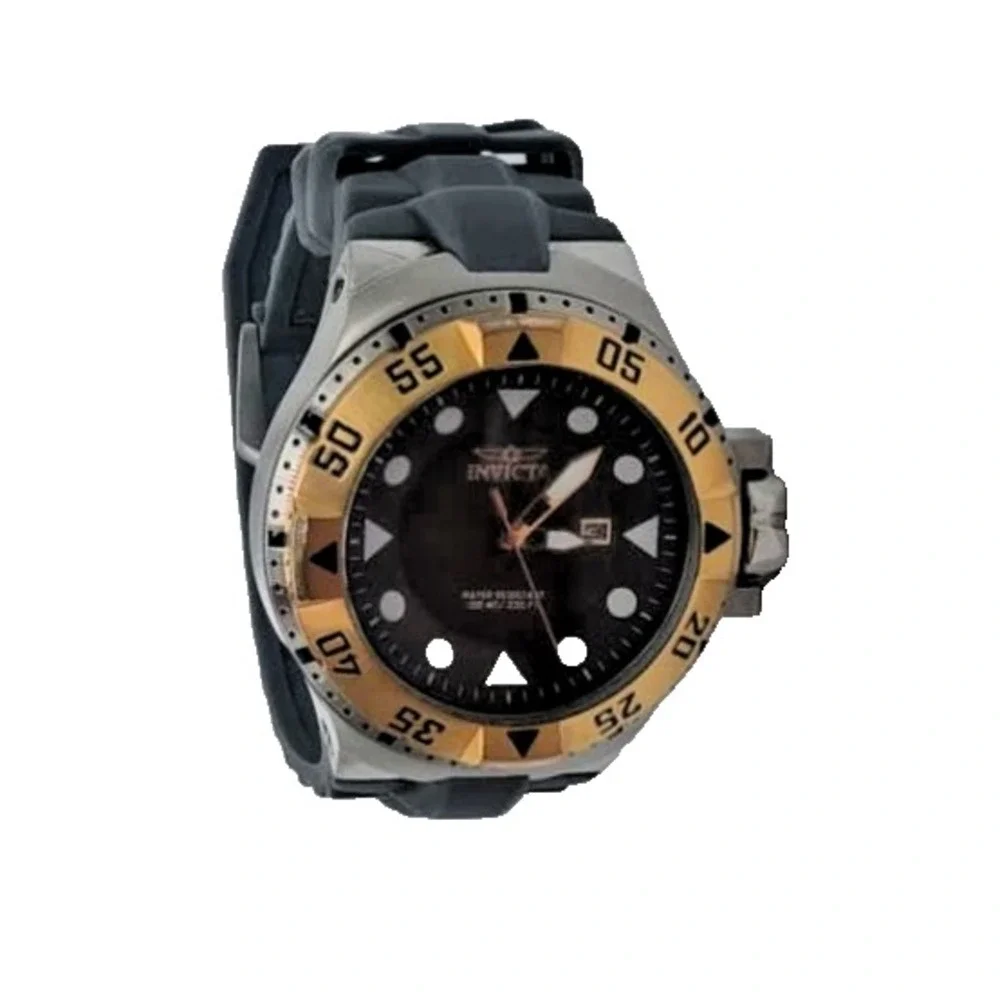 Invicta Excursion 14439 Men's Quartz Watch 50mm Stainless Steel Silicone Band